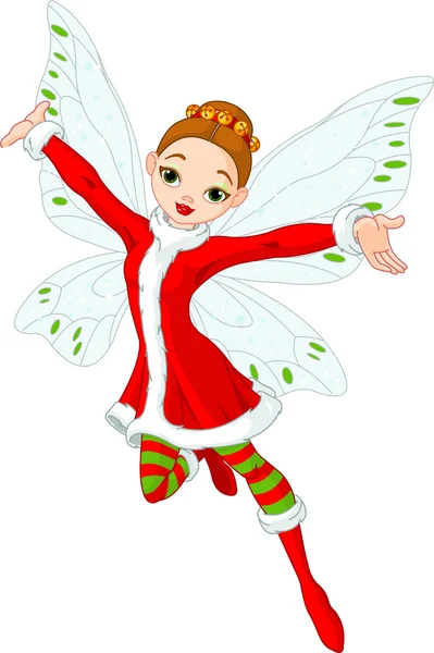 Christmas fairy — Stock Vector