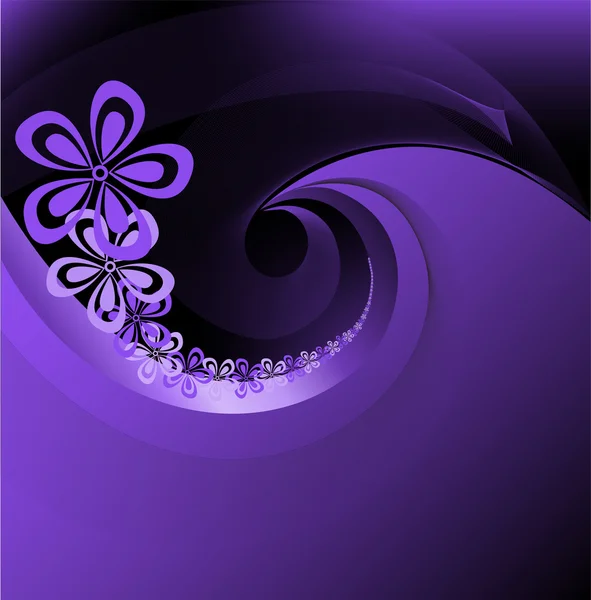 Fond violet spirale — Image vectorielle