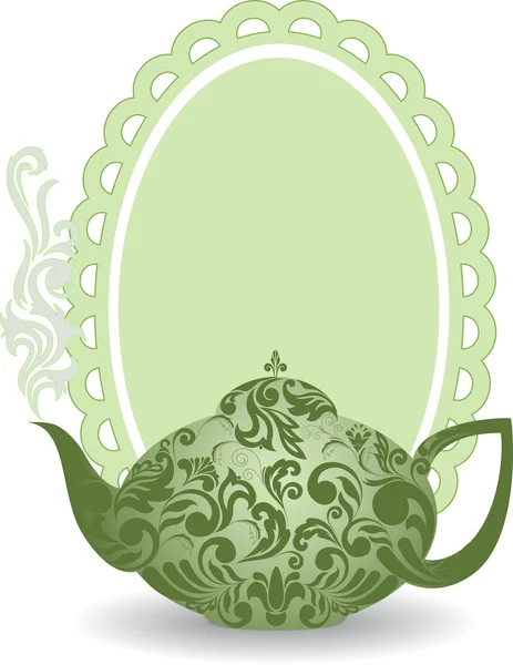 Зеленый чайник — стоковый вектор