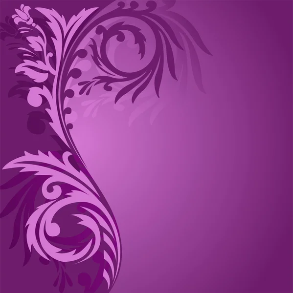 Purple asymmetrical ornament — Stock Vector