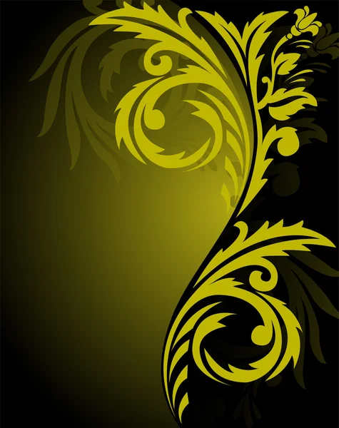Ornement jaune-noir — Image vectorielle