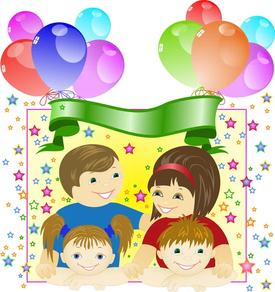 Family celebration Stock Illustration