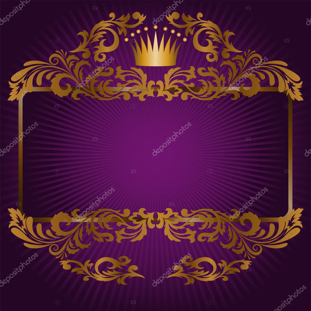 Royal symbols on a purple background Stock Vector Image by ©Needle #7183115