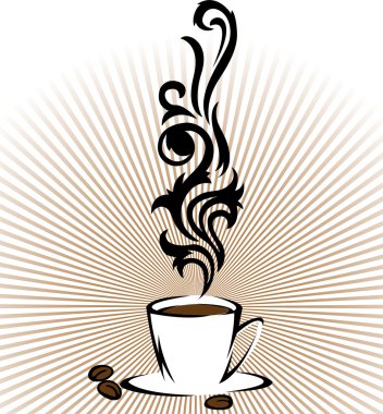 Cup of flavored coffee clipart