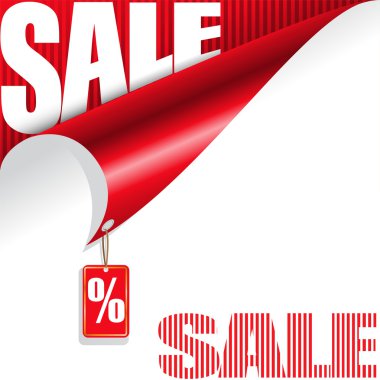 Red background with a sale clipart