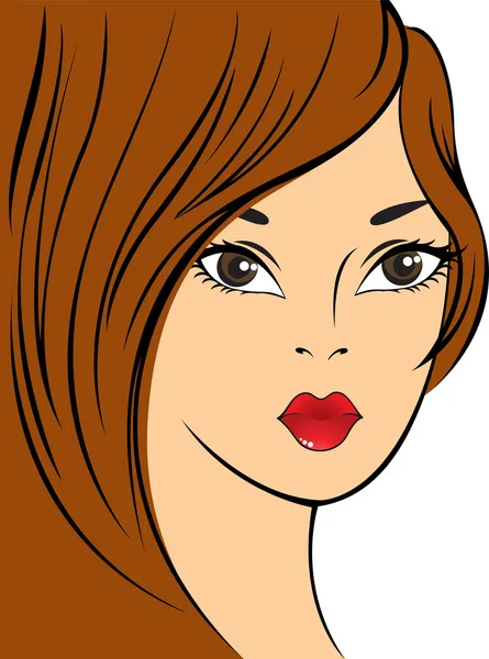 Девушка с рыжими волосами — стоковый вектор