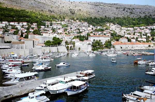 Ciudad portuaria de Dubrovnik — Foto de Stock