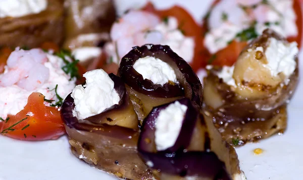 stock image Eggplant rolls