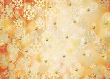 Grunge Abstract New Year's background with spheres clipart