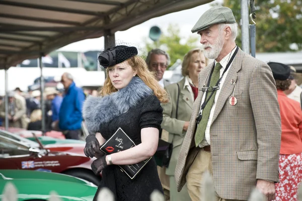Goodwood revival visitors. — Stock Photo, Image