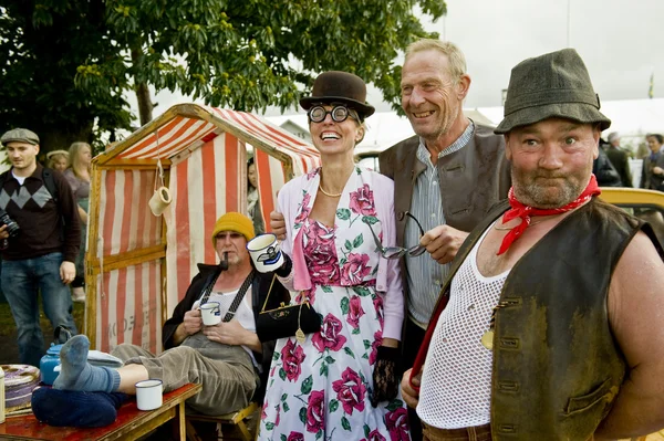 Goodwood revival visitors — Stock Photo, Image