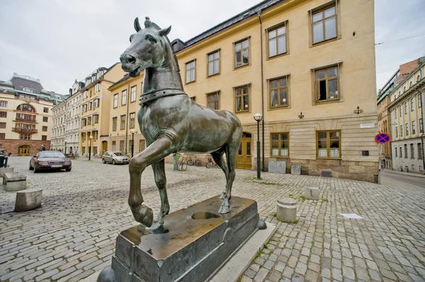 Bronzový kůň — Stock fotografie