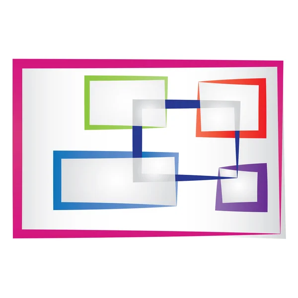 Abstracte gekleurde frames — Stockvector