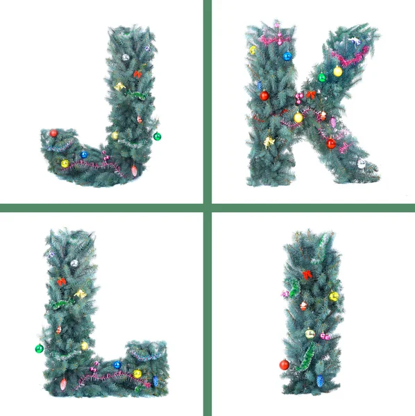 Nice Christmas Alphabet — Stock Photo, Image