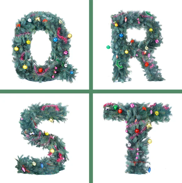 Nice Christmas Alphabet — Stock Photo, Image