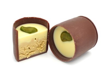 Chocolate Sweets with Pistachio clipart