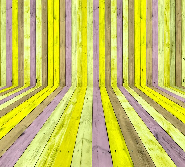여러 가지 빛깔된의 나무 방 — 스톡 사진