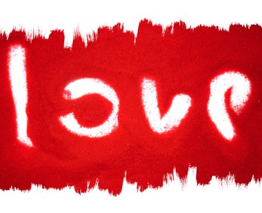 Love on Red Sand clipart