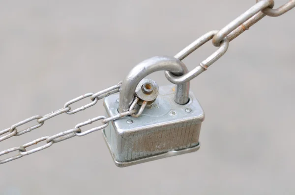 Padlock on Chain — Stok fotoğraf