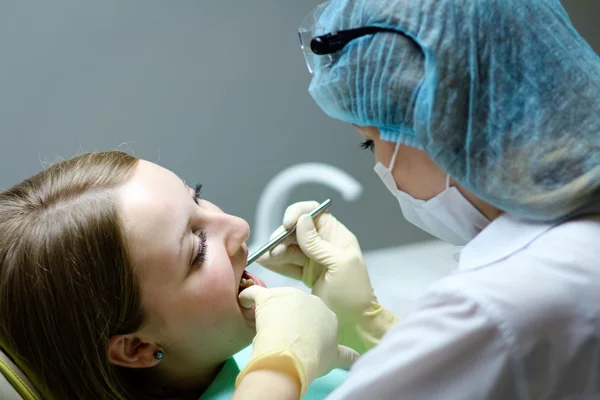 stock image Doctor during teeth Dental medical treatment