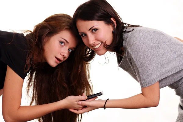 Women and phone — Stock Photo, Image