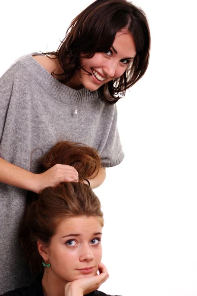 Two female friends Stock Photo