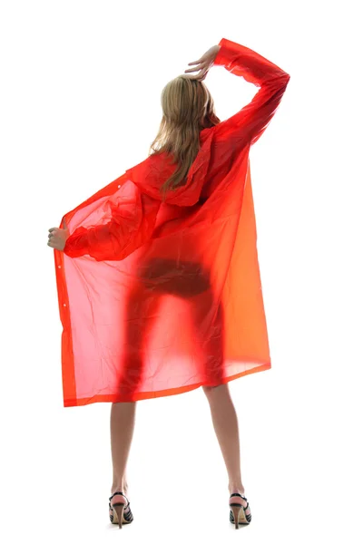 Сексуальная женщина в красном — стоковое фото