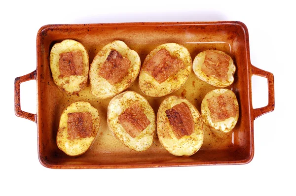Картошка с жиром — стоковое фото