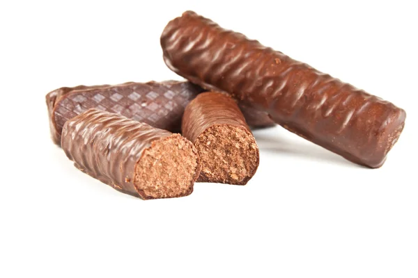 Chocolate candies cut — Stock Photo, Image