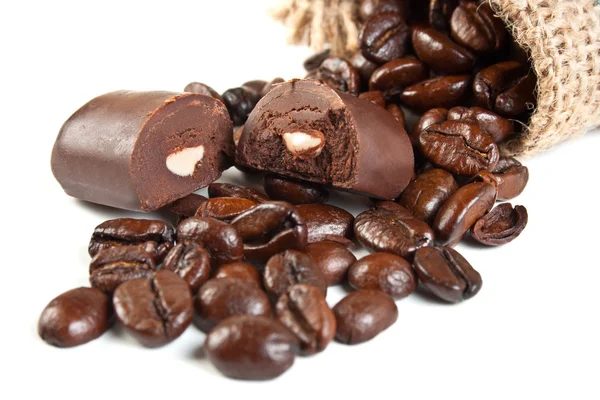 Bonbons und Kaffee — Stockfoto