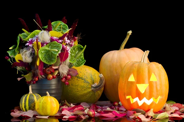 Zucca su una festa di Halloween — Foto Stock