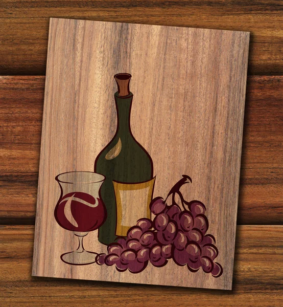 Modello per carta dei vini — Foto Stock