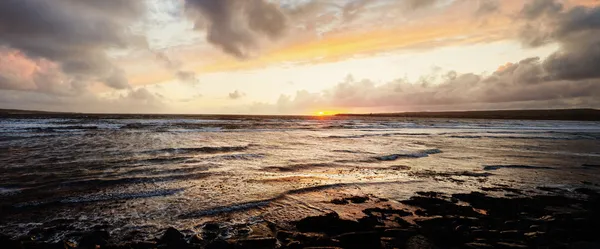 景区海洋日落 — 图库照片