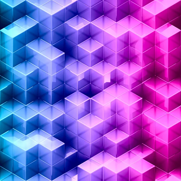 Abstracte kleurovergang kubus achtergrond — Stockfoto