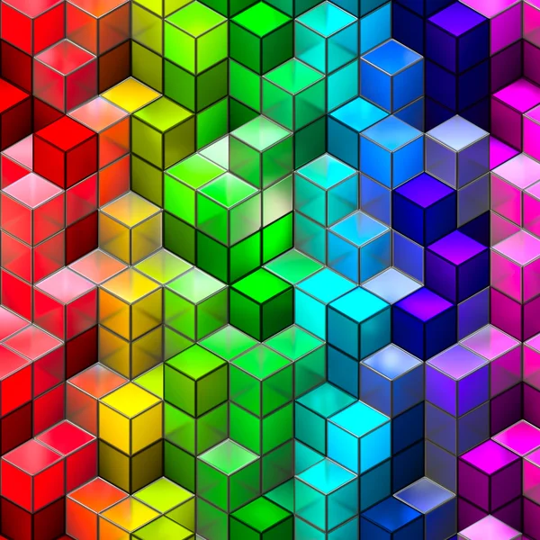 Abstracte naadloze kubus achtergrond — Stockfoto