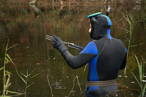 stock image Underwater hunter