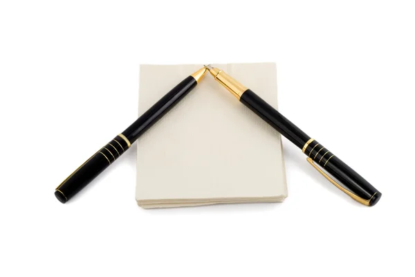 Pen note paper — Stock Photo, Image