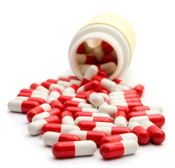 Red capsule — Stock Photo, Image