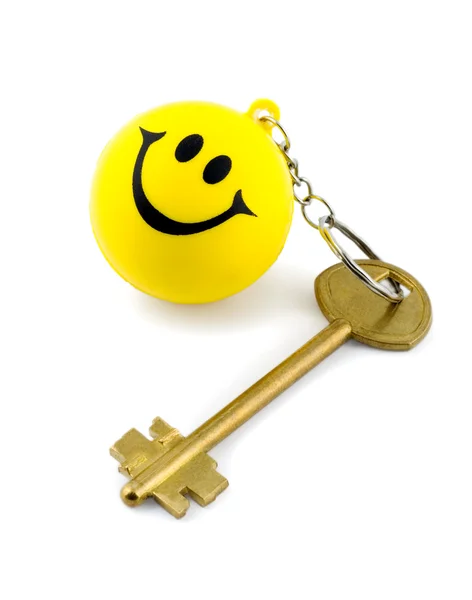 Toy ball  Golden key — Stock Photo, Image