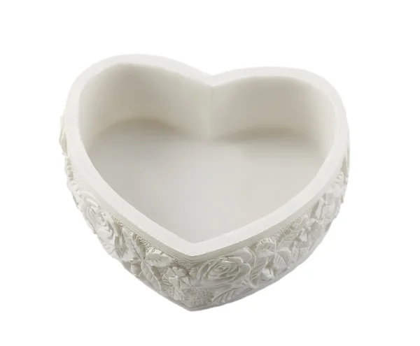 Heart small box from stone of the marble — Stock Photo, Image