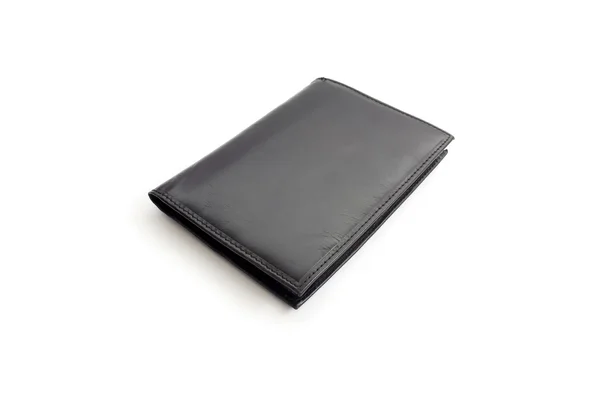 stock image Black leather wallet