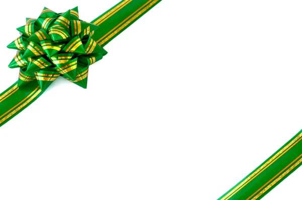 Envoltura de regalo arco verde —  Fotos de Stock