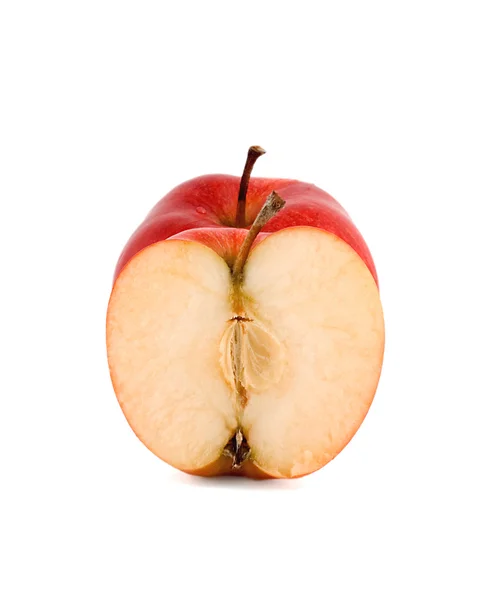 Isolert rødt eple – stockfoto