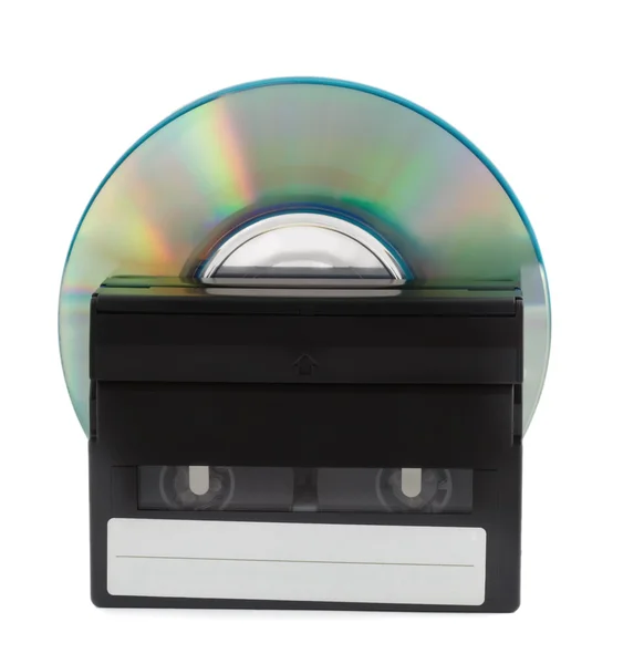 Kazeta a disk — Stock fotografie