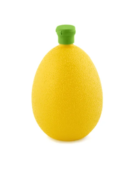Lemon juice in bottle plastic — Stock Photo, Image