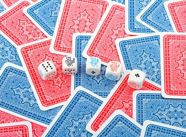 Pokerwürfel — Stockfoto