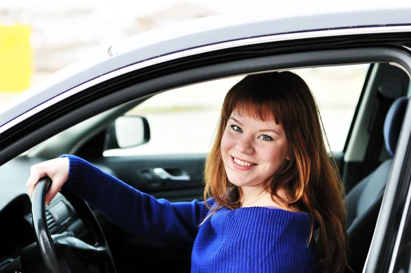 Motorista adolescente feliz — Fotografia de Stock