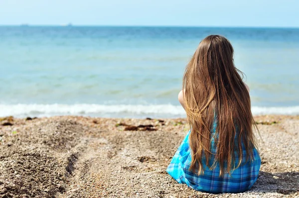 Yalnızlık deniz kenarında — Stok fotoğraf