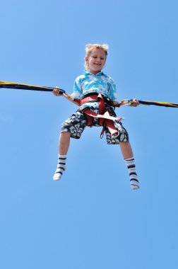 Boy in sky clipart