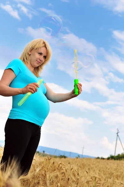 Plezier tijdens pregnance — Stockfoto